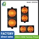 300mm EU high power dalawang dilaw na pedestrian traffic light